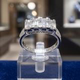 4 Stone Diamond Platinum Ring