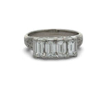 4 Stone Diamond Platinum Ring
