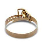 Birks Natural No Heat 13.68ct Yellow Sapphire (Sri Lanka) and Diamond 14Kt/Platinum Buckle Bracelet