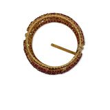 55ctw Ruby 18k Yellow Gold Bangle