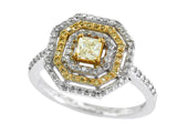 Effy White and Yellow Diamond and 14K White and Yellow Gold Ring