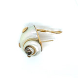 Mazza Mother of Pearl and 14K Yellow Gold Shell Earrings