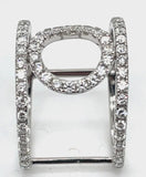 Clyde Duneier Diamond and 14K White Gold Split Band Ring
